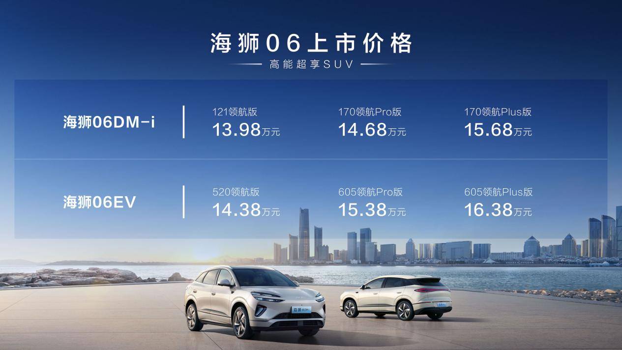 高能超享SUV，比亚迪海狮06西安区域上市 售价13.98万-16.38万