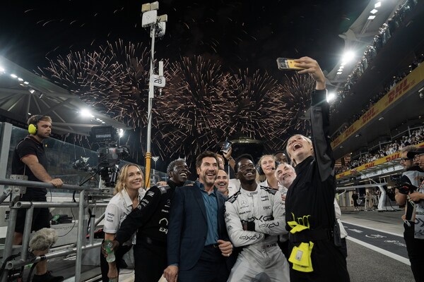 Behind the scenes images from F1: The Movie – on location in Abu Dhabi