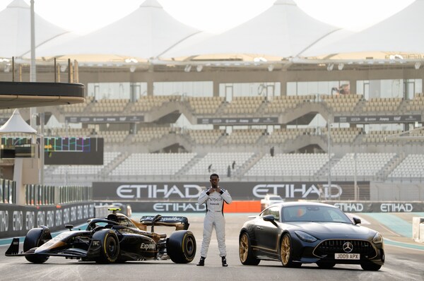 Behind the scenes images from F1: The Movie – on location in Abu Dhabi