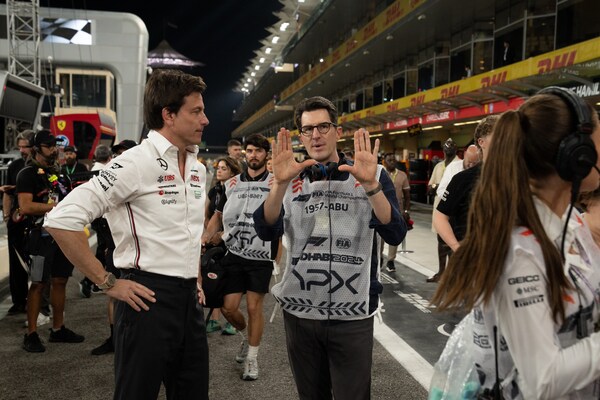 Behind the scenes images from F1: The Movie – on location in Abu Dhabi