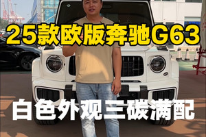 三碳满配的25款白色奔驰G63你们见过吗