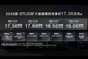 2026款东风奕派eπ008六座版焕新上市限时先享价17.36万元起