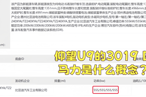 3019 匹马力？仰望 U9 要把超跑圈卷翻天？