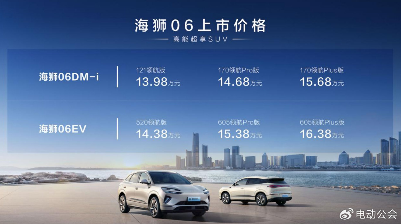 “双C”加持！比亚迪海狮06北京上市，售价13.98万起