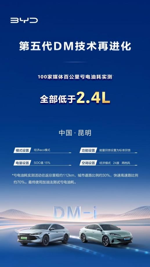 秦L DM-i、海豹06DM-i免费给新老用户OTA升级，亏电油耗低至2.6L