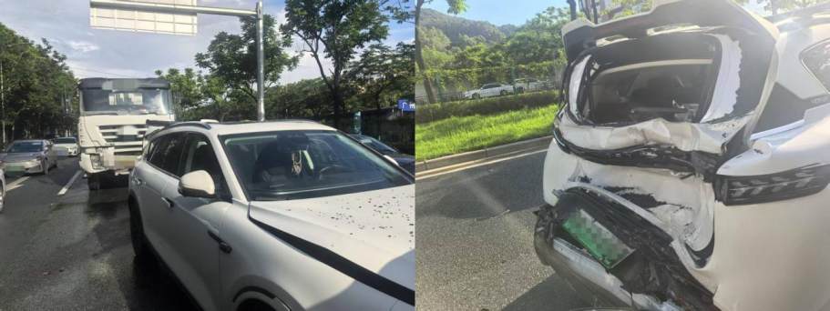 广州一路口五车连撞，车主惊魂未定：选车还得看安全