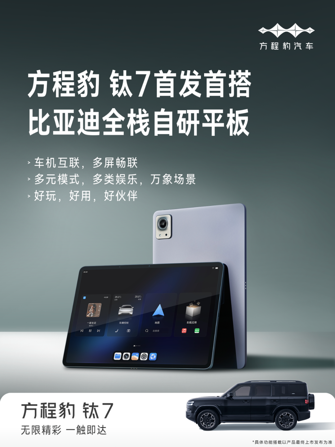 自研+跨界 方程豹钛7首发比亚迪全新智慧生态“万象互联”