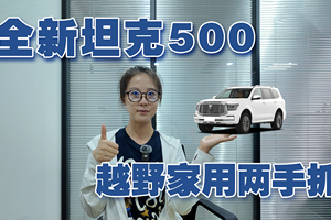 36万起！全新坦克500预售 激光雷达+三把锁+冰箱彩电抢MPV饭碗？