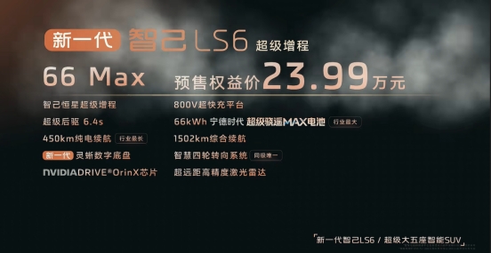 杀疯了！66度大电池+800V超充只要23.99万，智己LS6把“增程”打到骨折价！