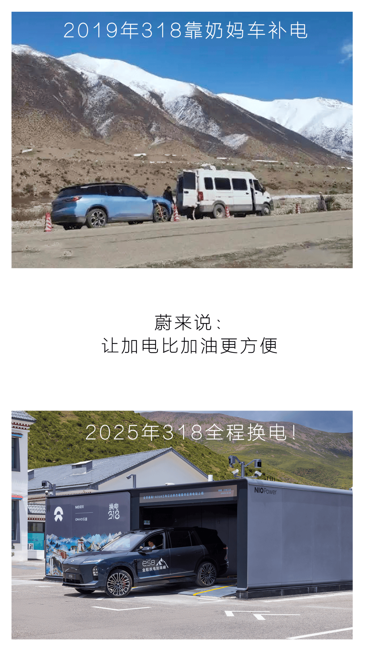 李斌开ES8去珠峰，这次没用奶妈车