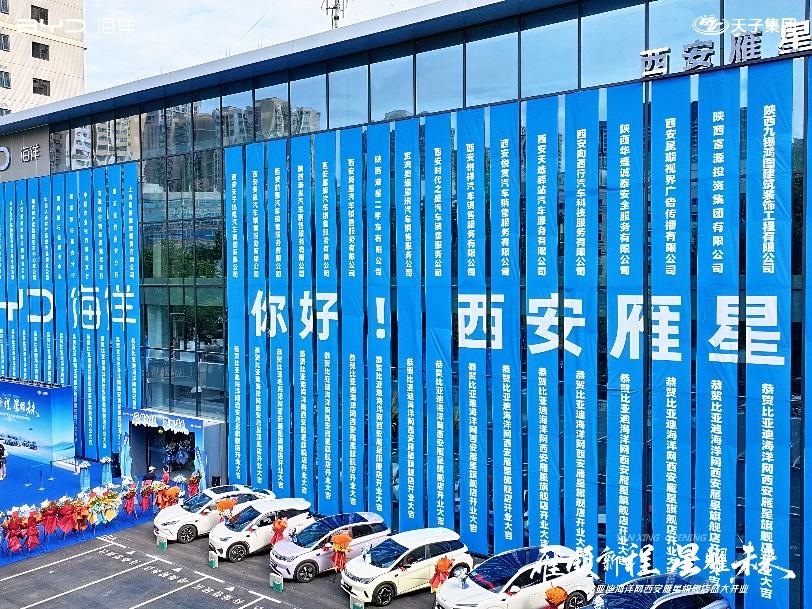 雁领新程 星耀未来——比亚迪海洋网西安雁星旗舰店盛大开业 开启新能源出行新篇章