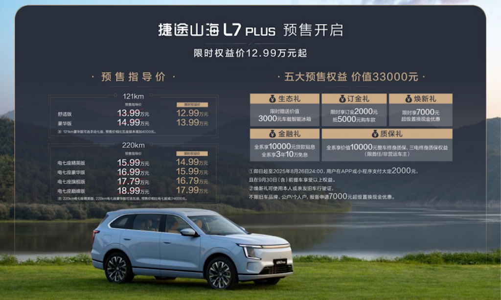 捷途第八届粉丝节开幕 山海L7 PLUS限时12.99万起售