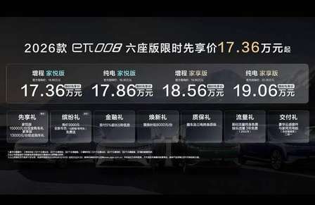 座座都是头等座！2026款东风奕派eπ008六座版全新上市