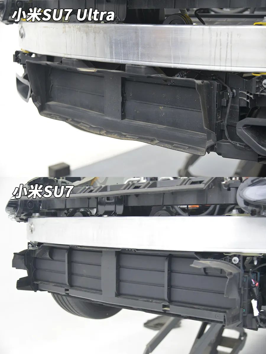 小米SU7 Ultra拆车：没用更多铝合金，想减重花钱选碳纤维！