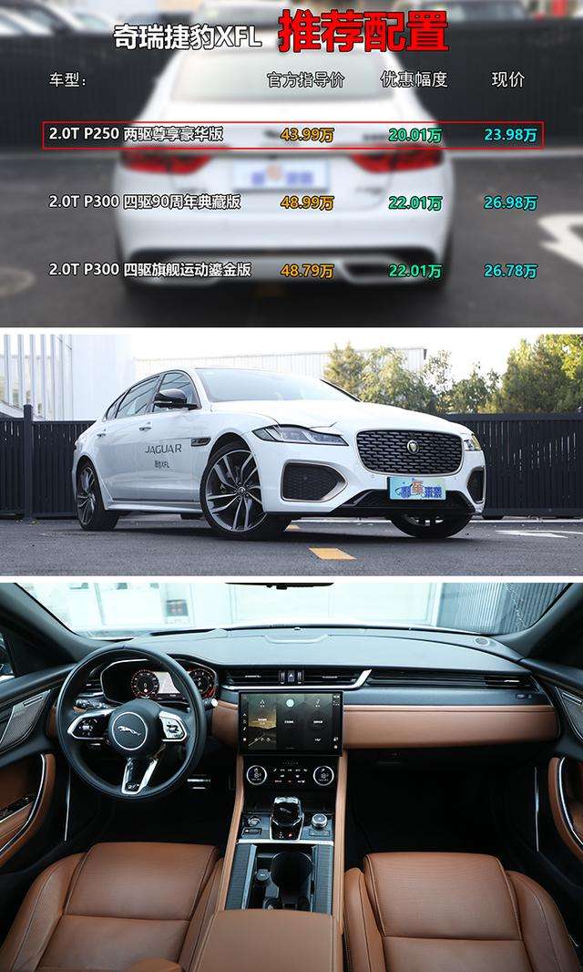 XFL售价23.98万起，XEL仅售15.98万起，奇瑞捷豹双车五折销售？