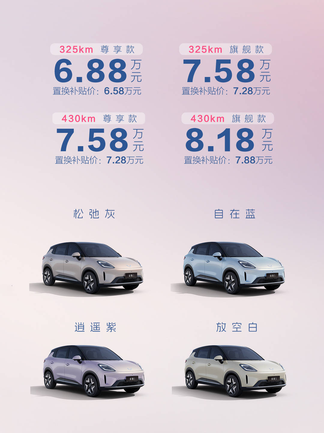 预售6.88万起，五菱缤果S要抢星愿/元UP市场？最终逼宫缤果PLUS