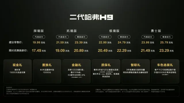 21.49万元起售+“三把锁”硬核护航！二代哈弗 H9勇士版重磅上市