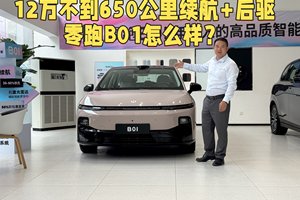 12万不到时尚外观+后驱+650公里续航+激光雷达，零跑B01怎么样？