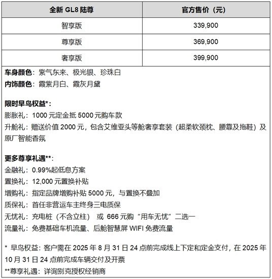 33.99万豪华新能源MPV 全新GL8陆尊焕新上市
