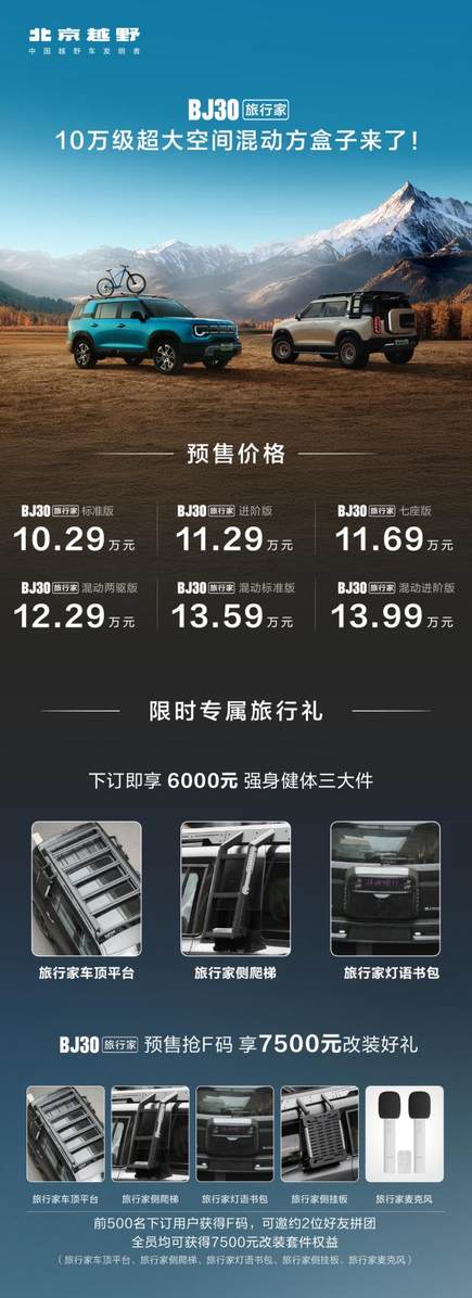 2025成都车展必看BJ30旅行家！10.29万元起开启预售