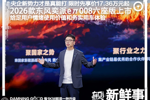 央企降维打击！不到18万买豪华大六座！2026款东风奕派eπ008六座版上市！