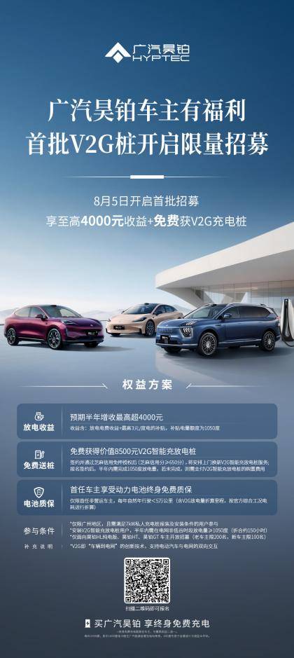 「插枪即充电，放电即收益」，广汽昊铂首批V2G桩正式开启车主招募