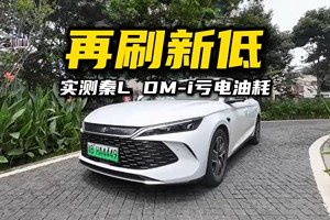 再刷新低！抢先实测最新OTA版秦L DM-i亏电油耗