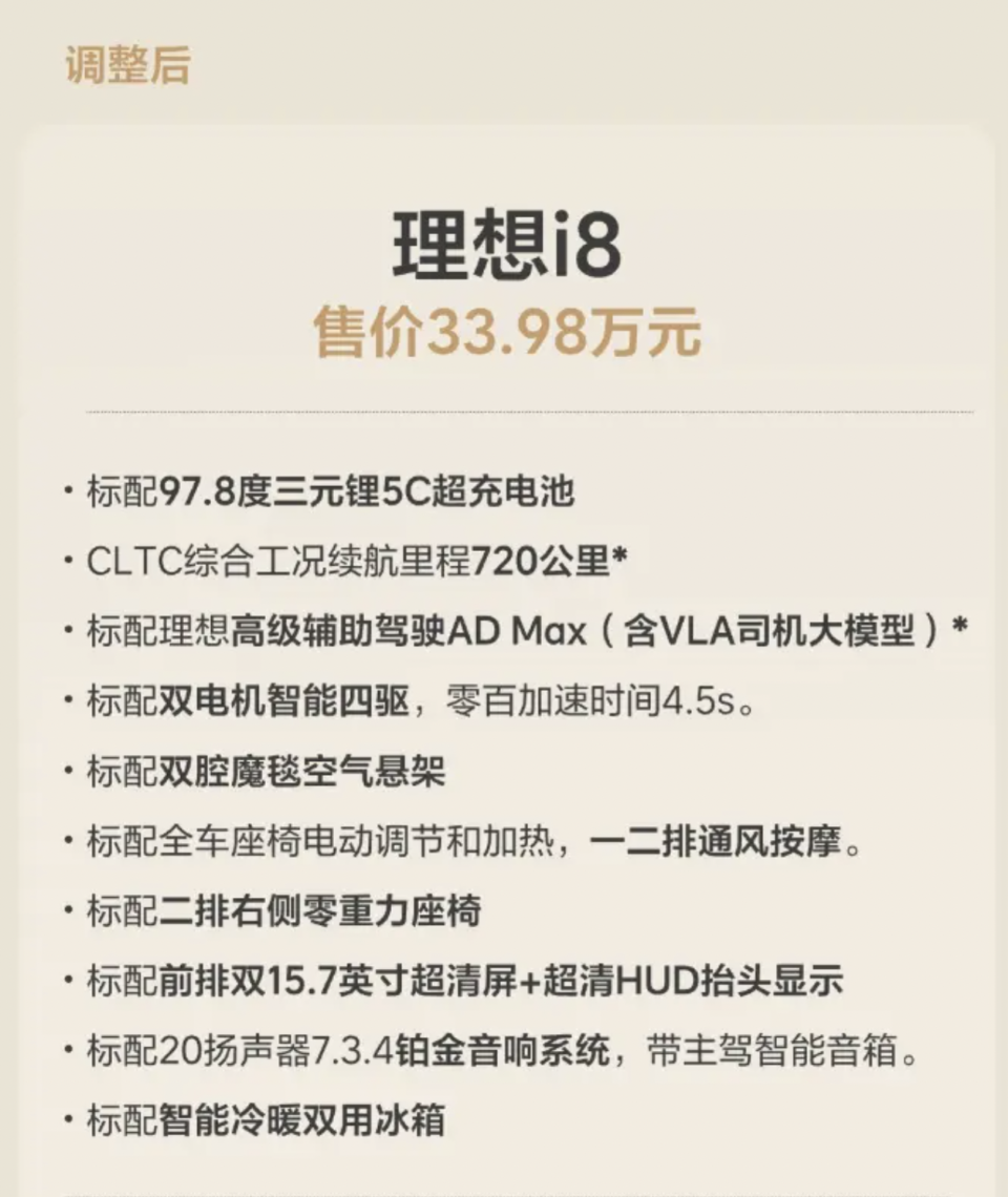 上市不到一周，理想i8重大调整！