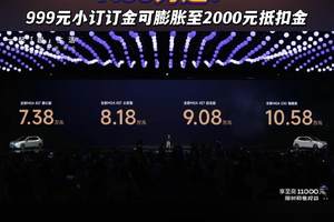 全新MG4预售价给力，7.38万起 999元小订订金可膨胀至2000元抵扣金