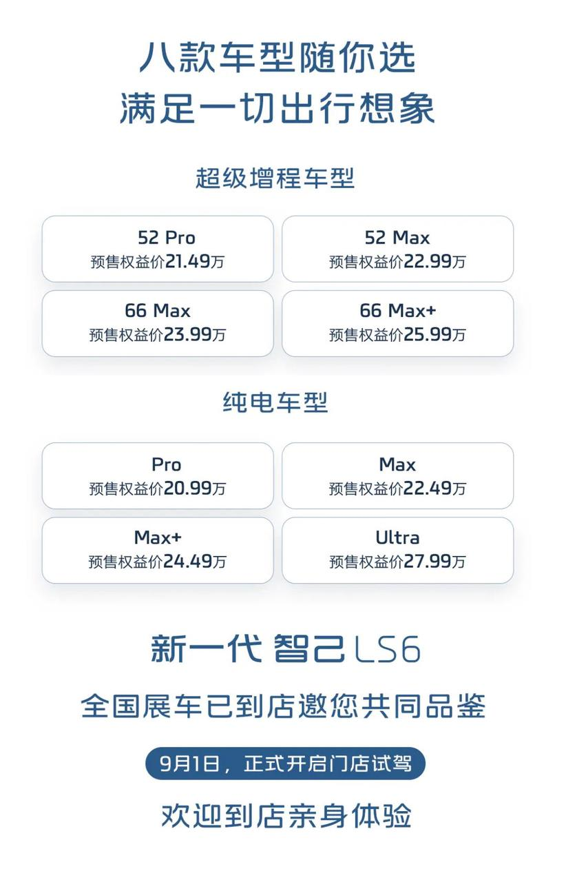 22.49万纯电Max版受热捧！LS6纯电增程双线领跑市场