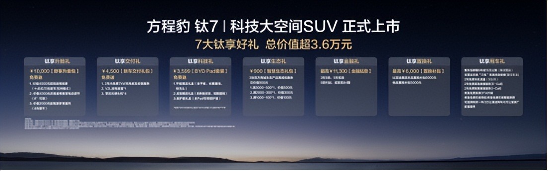 比亚迪方程豹钛 7 震撼登场：17.98 万起开启家用硬派 SUV 新纪元
