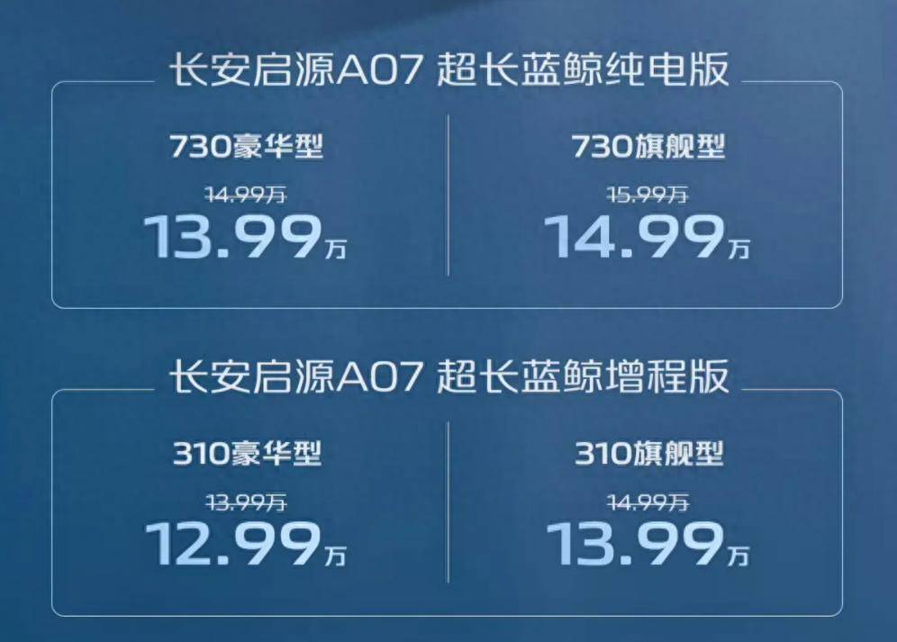 “超长”就是超值？长安启源A07超长蓝鲸版上市
