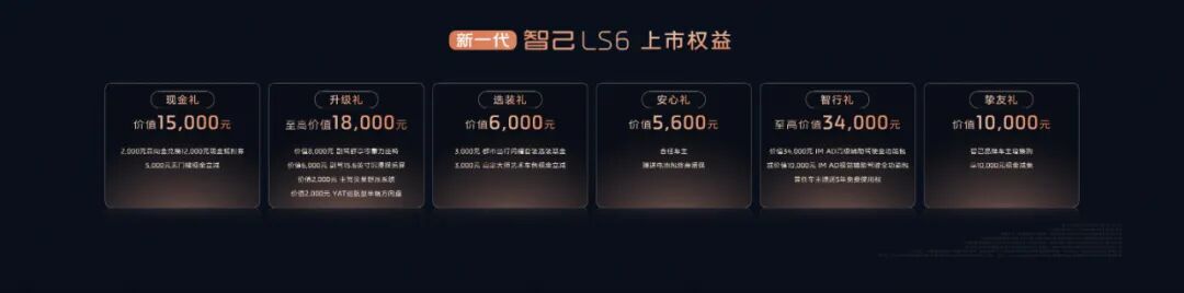 新一代智己LS6权益售价19.79万起 增程版纯电续航450km