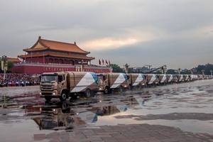 当先锋，打头阵！比亚迪纯电动环卫车护航九三阅兵