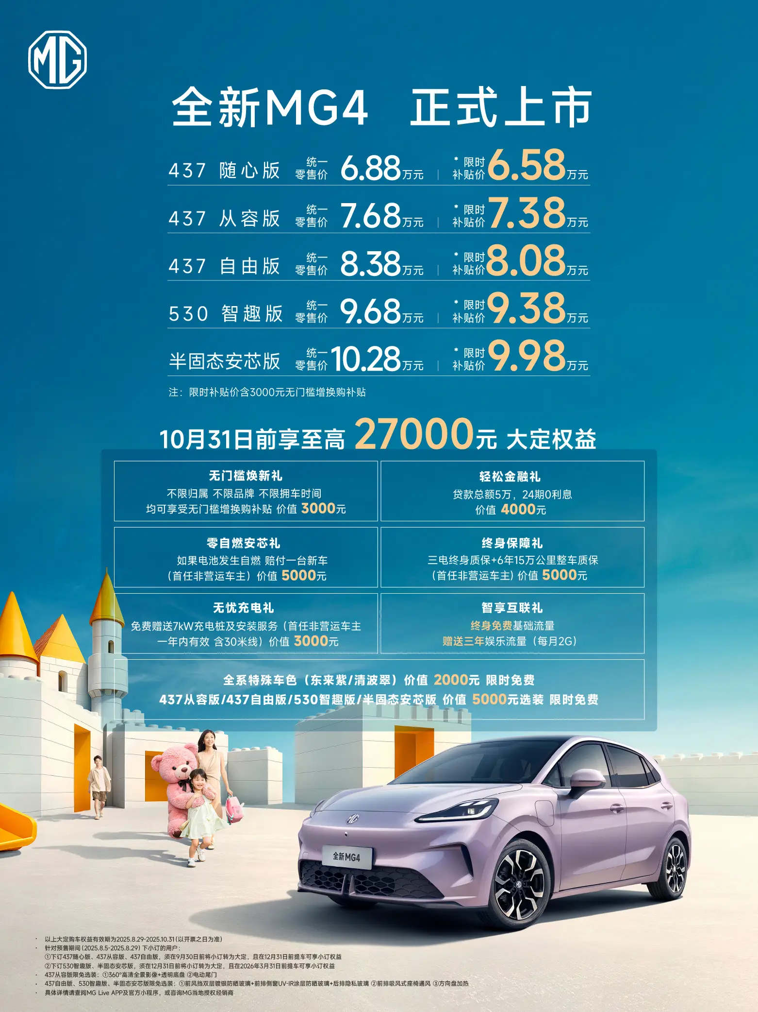 大开杀戒！全新MG4起售价6.58万，半固态电池杀入10万元
