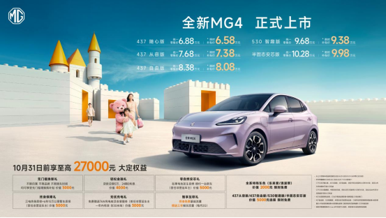 海豚的产品 星愿的价格 全新MG4上市