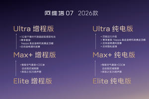 高配平权，入门即享！阿维塔07 2026款开启预售
