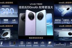 续航耐用双绝杀！大电池+强防护，vivo Y500成中端市场新宠