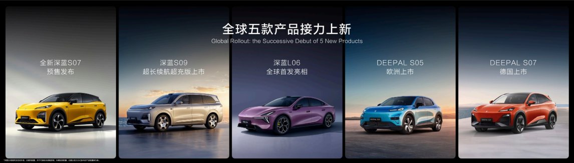 深蓝速度惊艳全球！五款新品齐登场擦亮中国智造新名片
